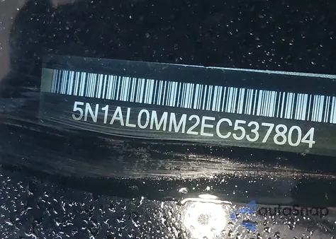 2014 Infiniti Qx60 from USA, damaged, VIN 5N1AL0MM2EC537804